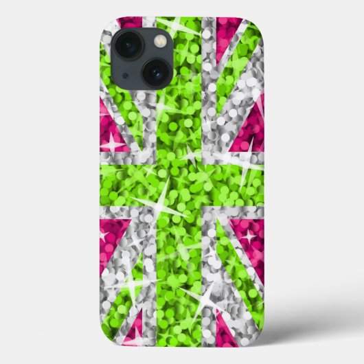 Glitz UKライムiPhoneケース Case-Mate iPhoneケース (裏面)