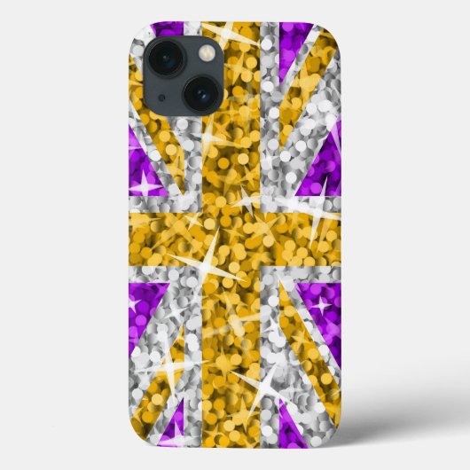 Glitz UK金ゴールドiPhoneケース Case-Mate iPhoneケース (裏面)