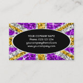 Glitz UK「金ゴールド」ブラック・オーバル・ビジネス・カード 名刺 (裏面)