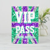 Glitz UK Purple 'VIP PASS'への招待 招待状 (スタンド正面)