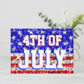 Glitz USA '7月4日'パーティの招待状 招待状 (スタンド正面)