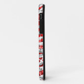 Glitz ZebraレッドモノグラムiPhone "シルバー" Case-Mate iPhoneケース (裏面/左)
