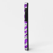 Glitz Zebra PurpleモノグラムiPhoneケースブラック Case-Mate iPhoneケース (裏面/左)
