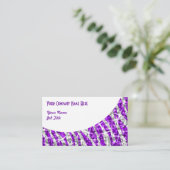 Glitz Zebra Purple White Curve名刺 名刺 (スタンド正面)