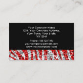 Glitz Zebra Red名刺(黒) 名刺 (裏面)