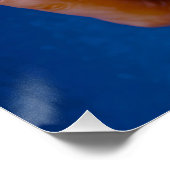 Glitzernde Rote Rose mit Passenden Nägeln ポスター (コーナー)