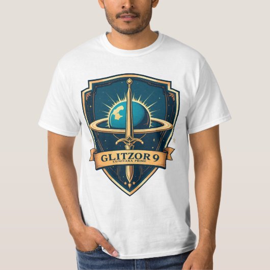 Glitzor9「クニバーラ・プライム・シール」クランテイー Tシャツ (正面)