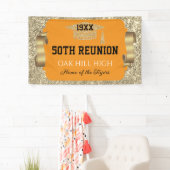 Glitzy 50th Class Reunion Banner 横断幕 (インサイチュ)