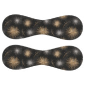 Glitzy Black Silver Gold Sparkle  ソフトボール (パネル)