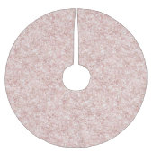 Glitzy Blush Pink Glitter Christmas ブラッシュドポリエステルツリースカート (正面)