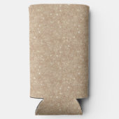 Glitzy Gold Glitter スリム缶クーラー (裏面)