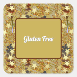 Glitzy Party Special Food Gluten Free スクエアシール