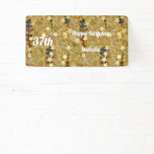 Glitzy Sparkling Happy Any Age Birthday 横断幕 (インサイチュ)