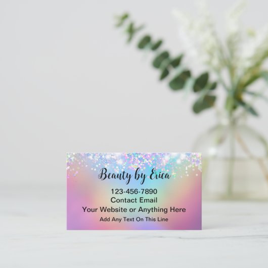 Glitzy Trendy Beauty Fashion Makeup  名刺 (スタンド正面)