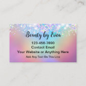 Glitzy Trendy Beauty Fashion Makeup  名刺 (正面)