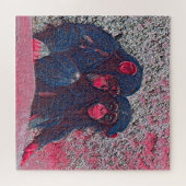 GlitzyAnimal_Chimpanzee_003_by_JAMColors ジグソーパズル (横)