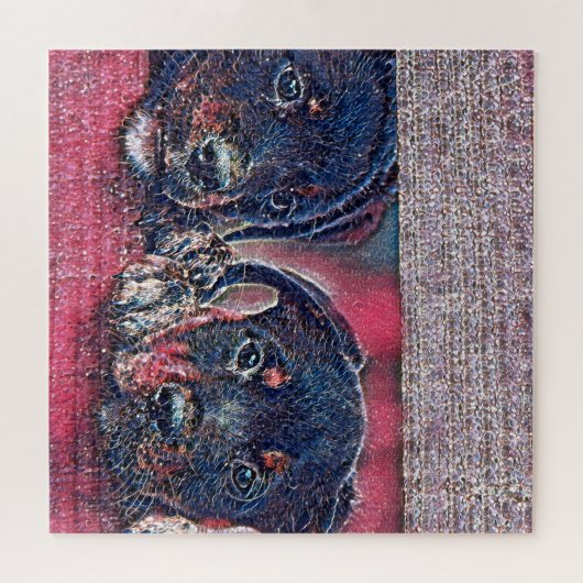 GlitzyAnimal_Dog_002_by_JAMColors ジグソーパズル (横)