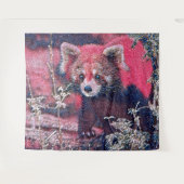 GlitzyAnimal_RedPanda_005 タペストリー (正面(横))