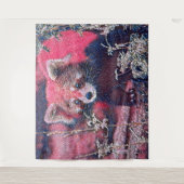 GlitzyAnimal_RedPanda_005 タペストリー (正面)