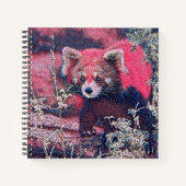GlitzyAnimal_RedPanda_005 ノートブック (正面)
