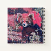 GlitzyAnimal_RedPanda_005 ノートブック (裏面)