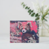 GlitzyAnimal_RedPanda_005 ポストカード (スタンド正面)