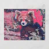 GlitzyAnimal_RedPanda_005 ポストカード (正面)
