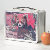 GlitzyAnimal_RedPanda_005 メタルランチボックス (インサイチュ)
