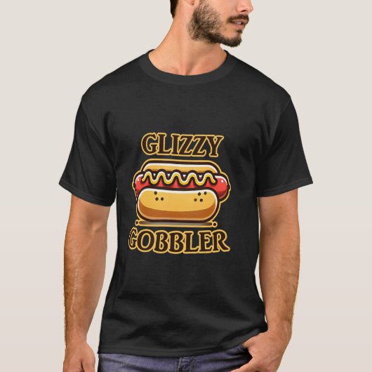 Glizzy Gobbler Funny Hotdog Glizzy Meme Tシャツ (正面)