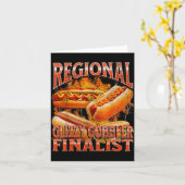 Glizzy Gobbler Funny Wiener Hot Dog Meme Bootleg G カード (黄色い花)