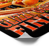 Glizzy Gobbler Funny Wiener Hot Dog Meme Bootleg G ポスター (角)