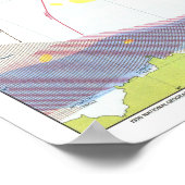 " Global: 1976 - Wale der Welt Wanderkarte ... ポスター (角)