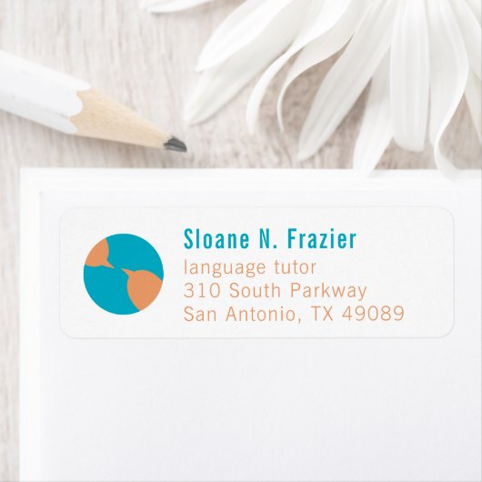 Global Communications Icon ラベル (インサイチュ)