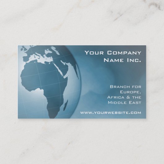 global Corporate International Trading Company 名刺 (裏面)