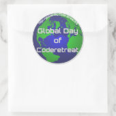 Global Day of Coderetreat 3"ステッカー ラウンドシール (バッグ)