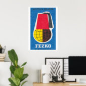 Global Fez Hat - Matchbox Print - Aesthetic Wall ポスター (ホームオフィス)