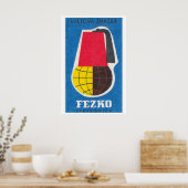 Global Fez Hat - Matchbox Print - Aesthetic Wall ポスター (キッチン)