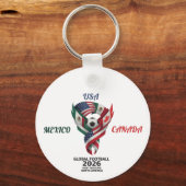 Global Football 2026 Keychain| Mexico USA Canada  キーホルダー (正面)