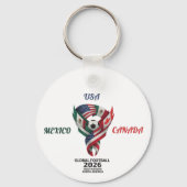 Global Football 2026 Keychain| Mexico USA Canada  キーホルダー (裏面)