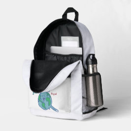 Global Fried by Jaime プリントバックパック