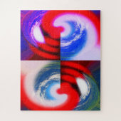 Global heat art ジグソーパズル (縦)