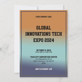 Global Innovations Tech Expo招待状カード 招待状