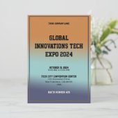 Global Innovations Tech Expo招待状カード 招待状 (スタンド正面)