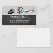 Global Logo | Semi Truck | Commercial Plane 名刺 (正面/裏面)