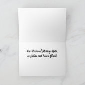 Global Peace Hug抽象芸術カラフルありがとう カード (内部)