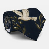"Global Peace & Unity - Elegant Doves and Olive Br ネクタイ (ロール)