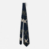 "Global Peace & Unity - Elegant Doves and Olive Br ネクタイ (裏面)