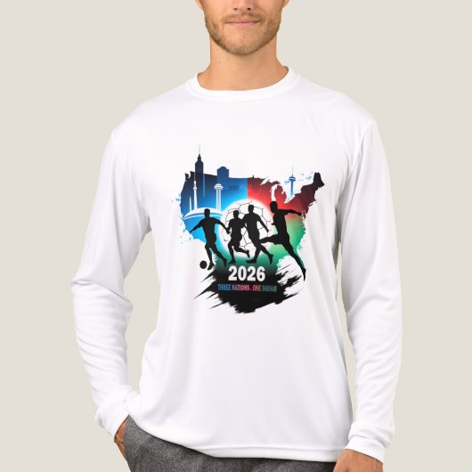 Global Soccer 2026 Three Nations. One Dream.  トライブレンドＴシャツ (正面)