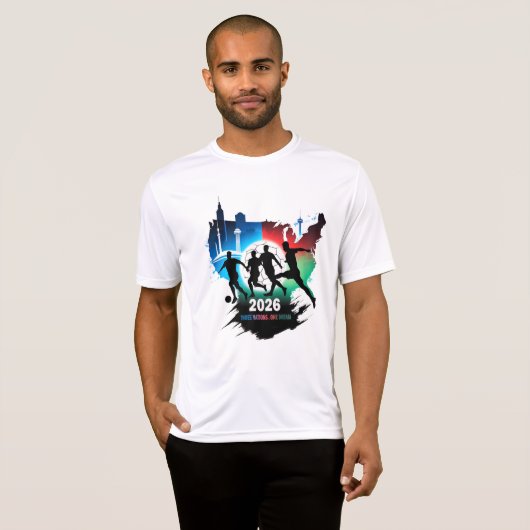 Global Soccer 2026 Three Nations. One Dream.  Tシャツ (正面フル)