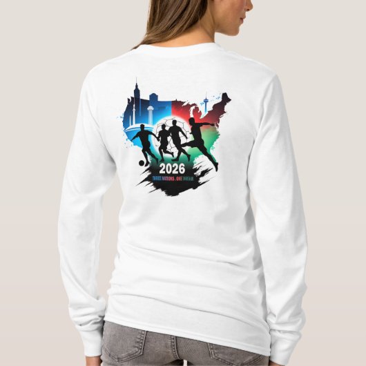 Global Soccer 2026 Three Nations. One Dream. Tシャツ (裏面)